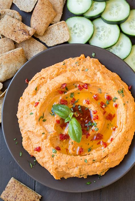 Sun-Dried Tomato & Basil Hummus - calories, carbs, nutrition