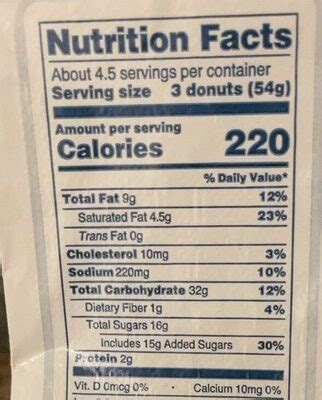 Sunflower Crunch Donut - calories, carbs, nutrition