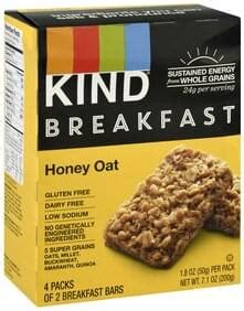 Sunrise Oat Breakfast Bar - calories, carbs, nutrition