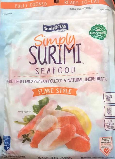 Surimi Logs - calories, carbs, nutrition