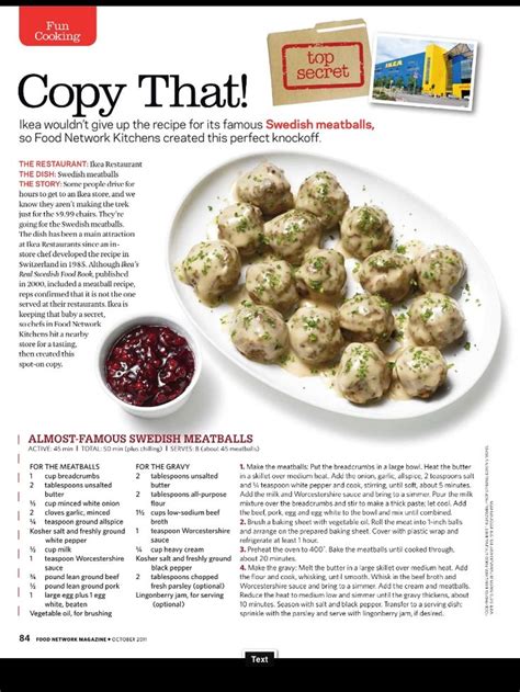 Swedish Meatballs - calories, carbs, nutrition