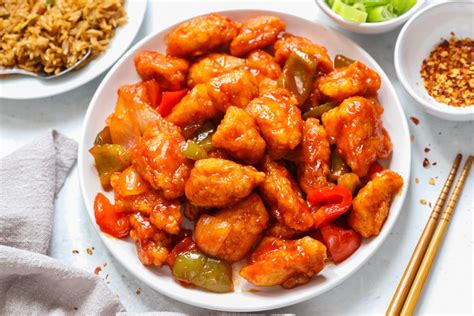 Sweet and Sour Chicken Hong Kong Style - calories, carbs, nutrition