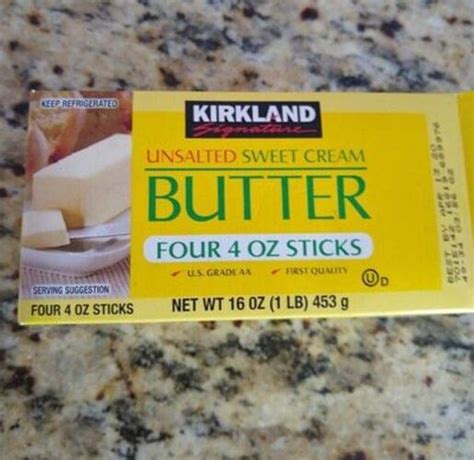 Sweet Cream Butter - Unsalted - calories, carbs, nutrition