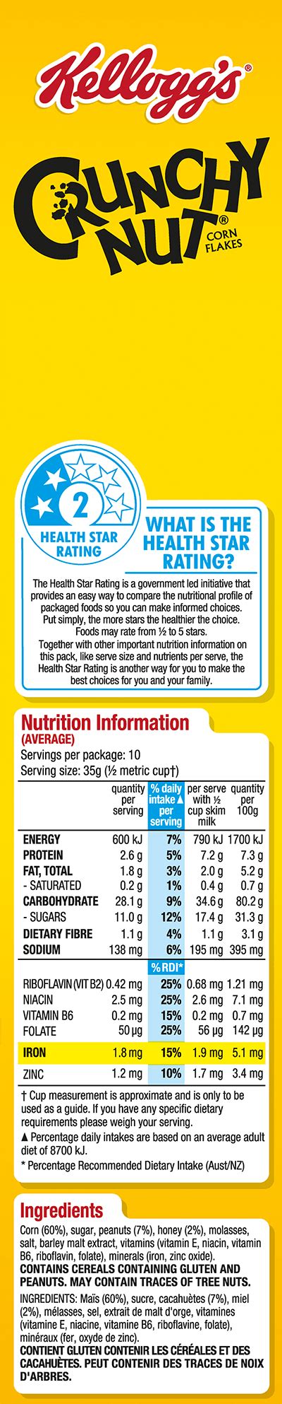 Sweet Crunchy Nut Topping - calories, carbs, nutrition