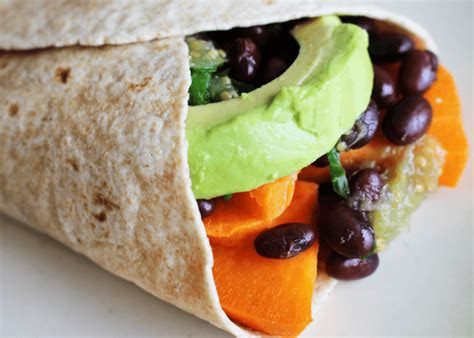 Sweet Potato and Bean Burrito - calories, carbs, nutrition