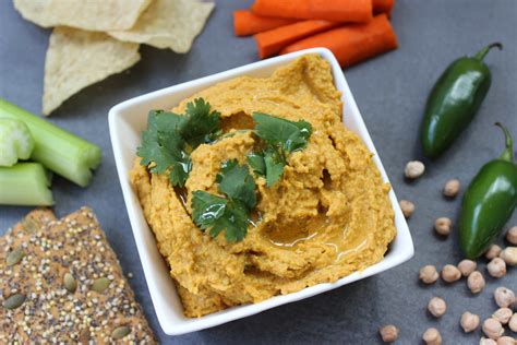 Sweet Potato Spiced Hummus - calories, carbs, nutrition