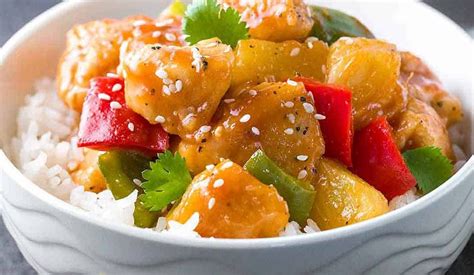 Sweet Sour Chicken Bowl - calories, carbs, nutrition