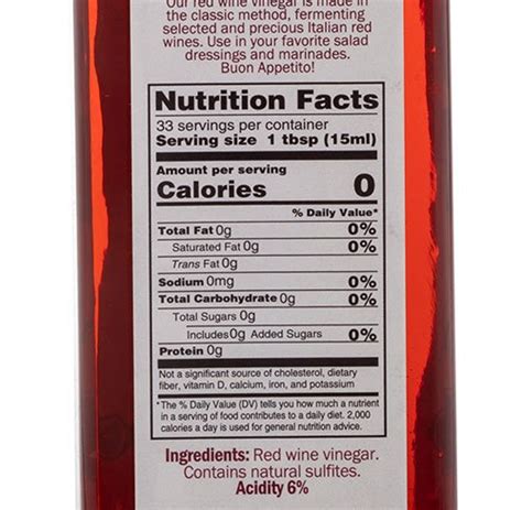 Sweet & Sour Dressing, Red Wine Vinegar - calories, carbs, nutrition