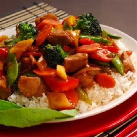 Sweet & Sour Pork Stir Fry (1) - calories, carbs, nutrition