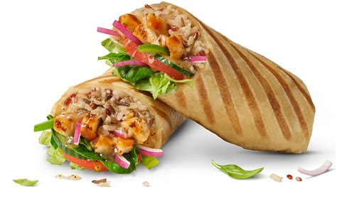 Sweet Teriyaki Chicken Wrap - calories, carbs, nutrition