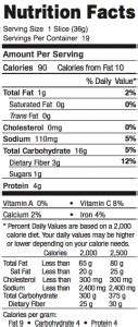 Sweeten the Pot on Nine Grain Bread - calories, carbs, nutrition