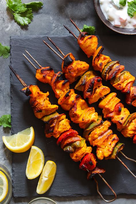 Tandoori Spiced Chicken Skewers - calories, carbs, nutrition