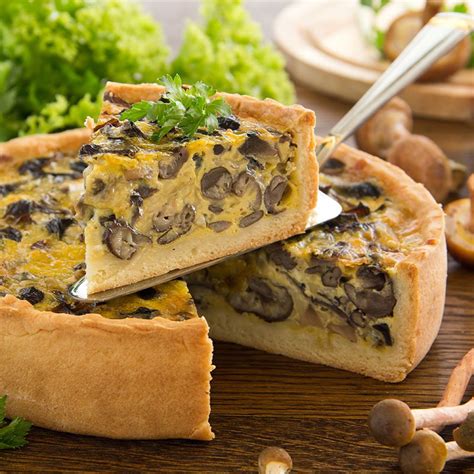 Tarte Aux Champignons - calories, carbs, nutrition