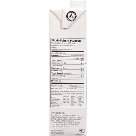 Tazo Red Tea Latte - Tall - Whole Milk - calories, carbs, nutrition