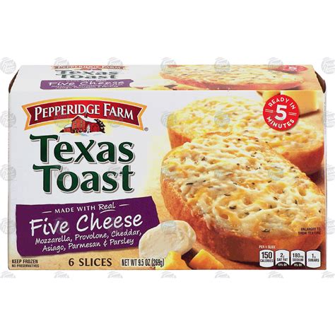 Texas Toast Five Cheese - calories, carbs, nutrition