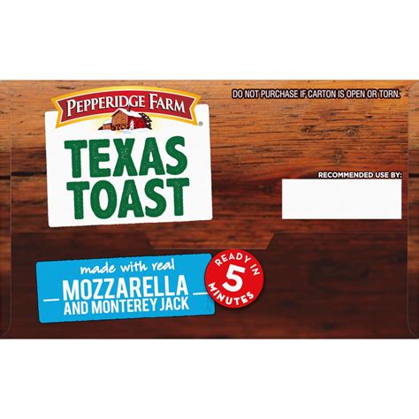 Texas Toast Mozzarella & Monterey Jack - calories, carbs, nutrition