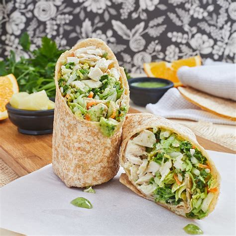 Thai Pesto Chicken Pineapple Wrap - calories, carbs, nutrition