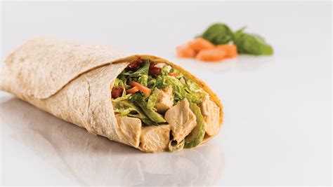 Thai Red Curry Chicken Salad Wrap - calories, carbs, nutrition