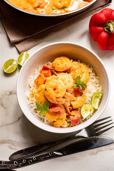 Thai Shrimp Curry, Rice and Herb Slaw - calories, carbs, nutrition