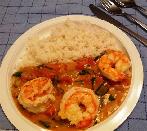 Thaise rode curry met gamba's - calories, carbs, nutrition