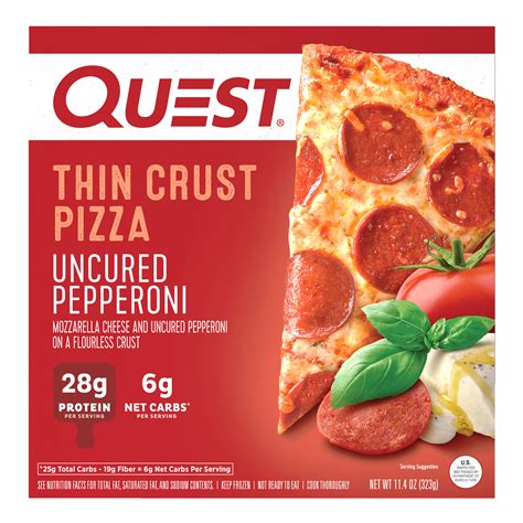 Thin & Crispy Pizza - Uncured Pepperoni - calories, carbs, nutrition