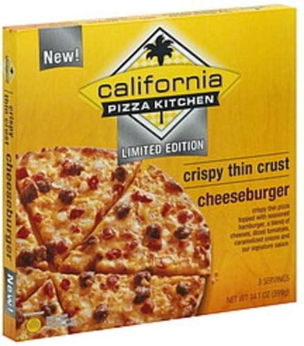 Thin Crust Cheeseburger Pizza - calories, carbs, nutrition