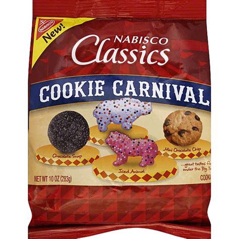 Three Carnival Cookies - calories, carbs, nutrition