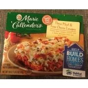 Three Meat and Four Cheese Lasagna - calories, carbs, nutrition