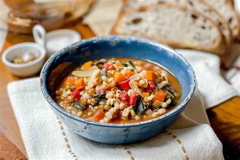 Toasted Barley and Lentil Soup - calories, carbs, nutrition