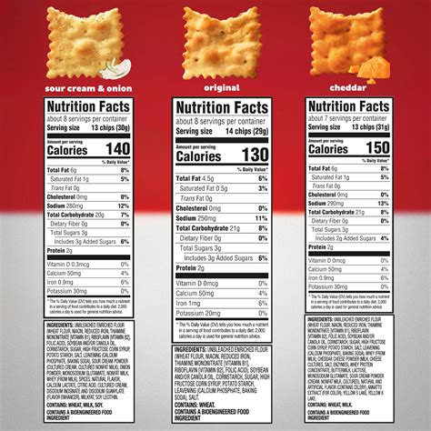 Toasted Chips - Cheddar - calories, carbs, nutrition