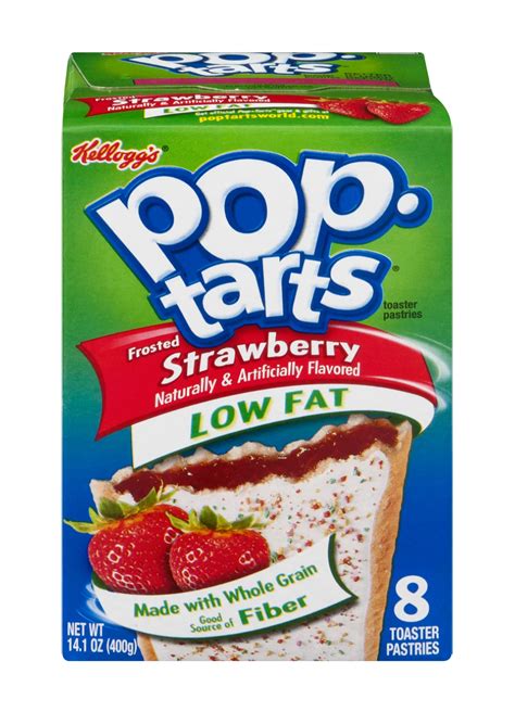 Toaster Pastries, KELLOGG, KELLOGG'S LOW FAT POP TARTS, Frosted strawberry - calories, carbs, nutrition