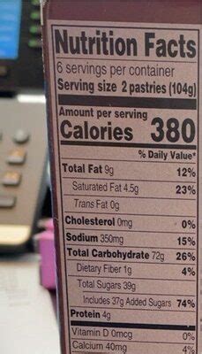 Toaster Tarts - calories, carbs, nutrition