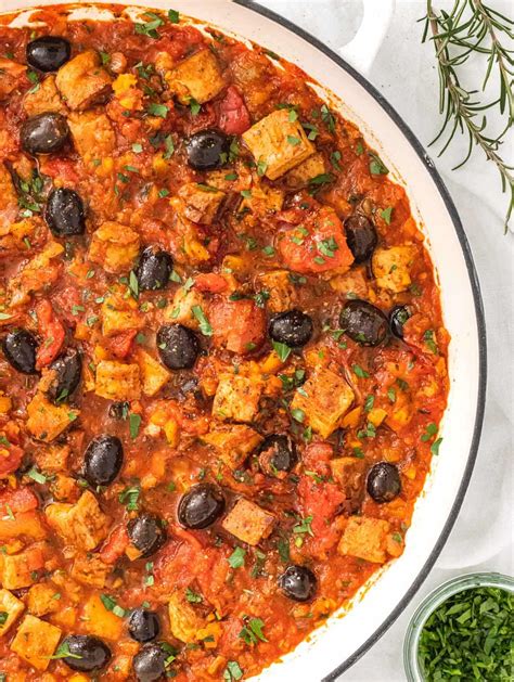 Tofu Cacciatore - calories, carbs, nutrition