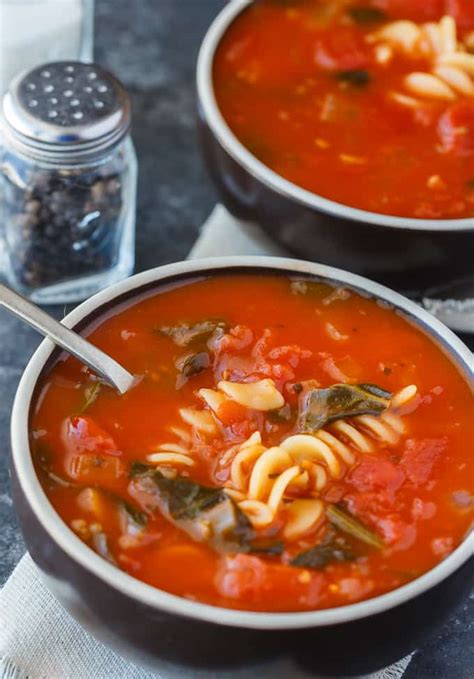 Tomato Florentine Soup, with Spinach - calories, carbs, nutrition