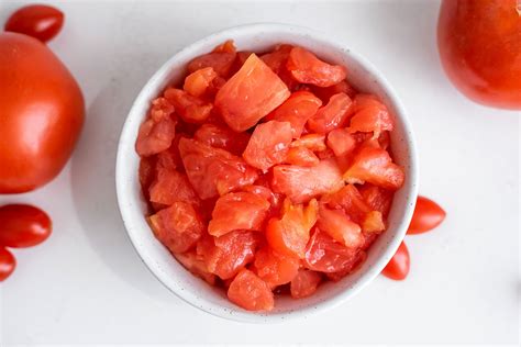 Tomato Plum Diced 1/4" 2 oz - calories, carbs, nutrition