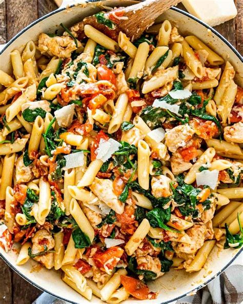 Tomato- Spinach and Chicken Penne - calories, carbs, nutrition