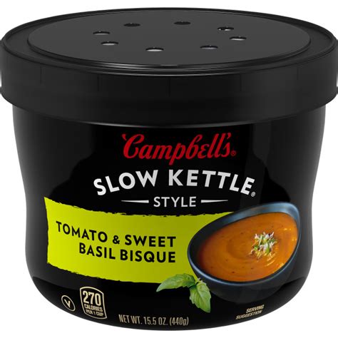 Tomato & Sweet Basil Bisque - calories, carbs, nutrition