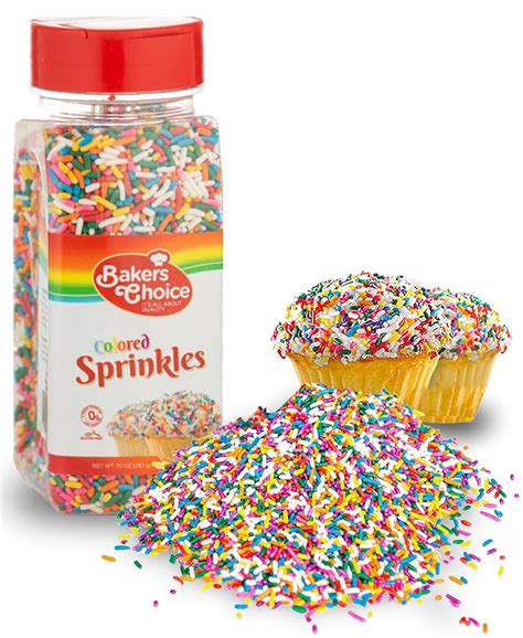 Topping Sprinkles Rainbow Jimmies 1/2 Tbsp - calories, carbs, nutrition