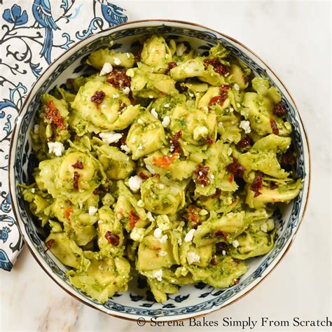 Tortellini Pesto Pasta Salad - calories, carbs, nutrition