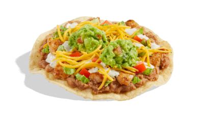 Tostada with guacamole - calories, carbs, nutrition