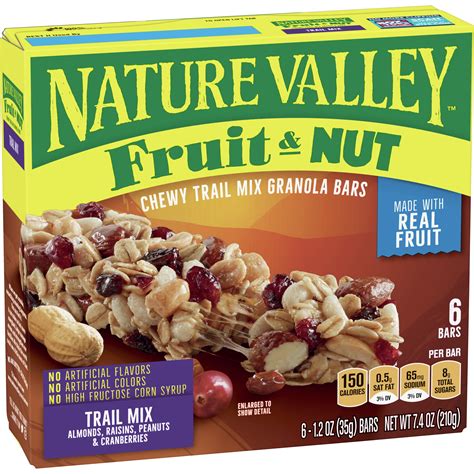 Trail Mix Granola Bar - calories, carbs, nutrition