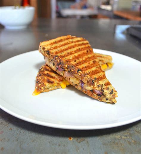 Triple Grilled Cheese on 8 Grain Bread with pickle - calories, carbs, nutrition