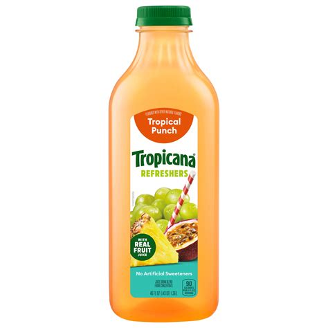 Tropical Fruit & Veg Juice - calories, carbs, nutrition