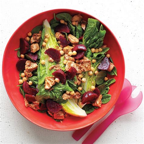 Tuna, Chickpea & Beet Salad - calories, carbs, nutrition