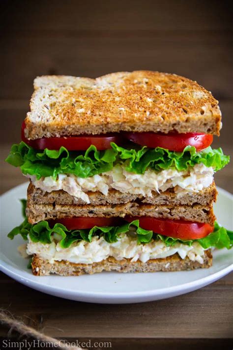 Tuna Salad Sandwich on White - calories, carbs, nutrition