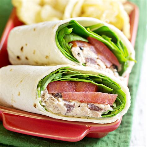 Tuna Salad Wrap withCantaloupe - calories, carbs, nutrition