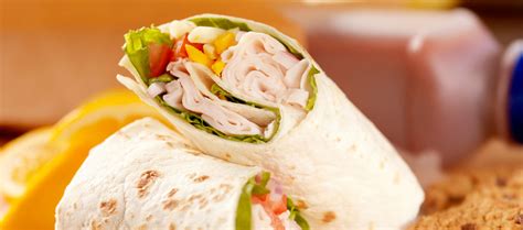 Turkey and Swiss Wrap - calories, carbs, nutrition