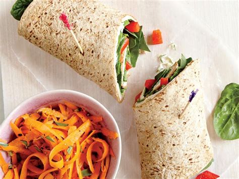 Turkey and Swiss Wrap withBaby Carrots - calories, carbs, nutrition