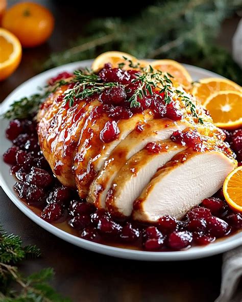 Turkey Breast w/Cranberry Orange Compote - calories, carbs, nutrition