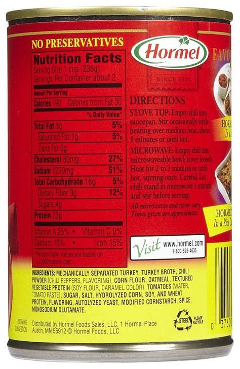 Turkey Chili no Beans - calories, carbs, nutrition